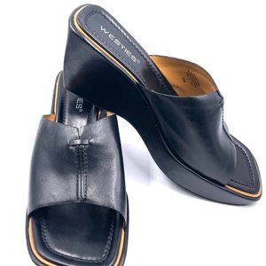 Westies Women's Black Open Toe Shoes Size 10
